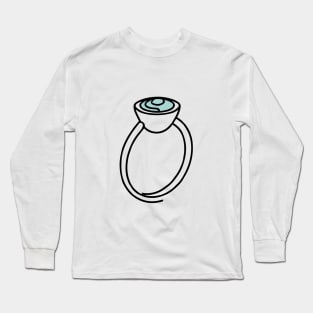 A Line art of a mood ring Long Sleeve T-Shirt